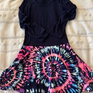 Colorful Tie-Dye Kids Dress